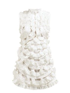 Zimmerman Zippy Fan Frilled Scalloped Mini Dress